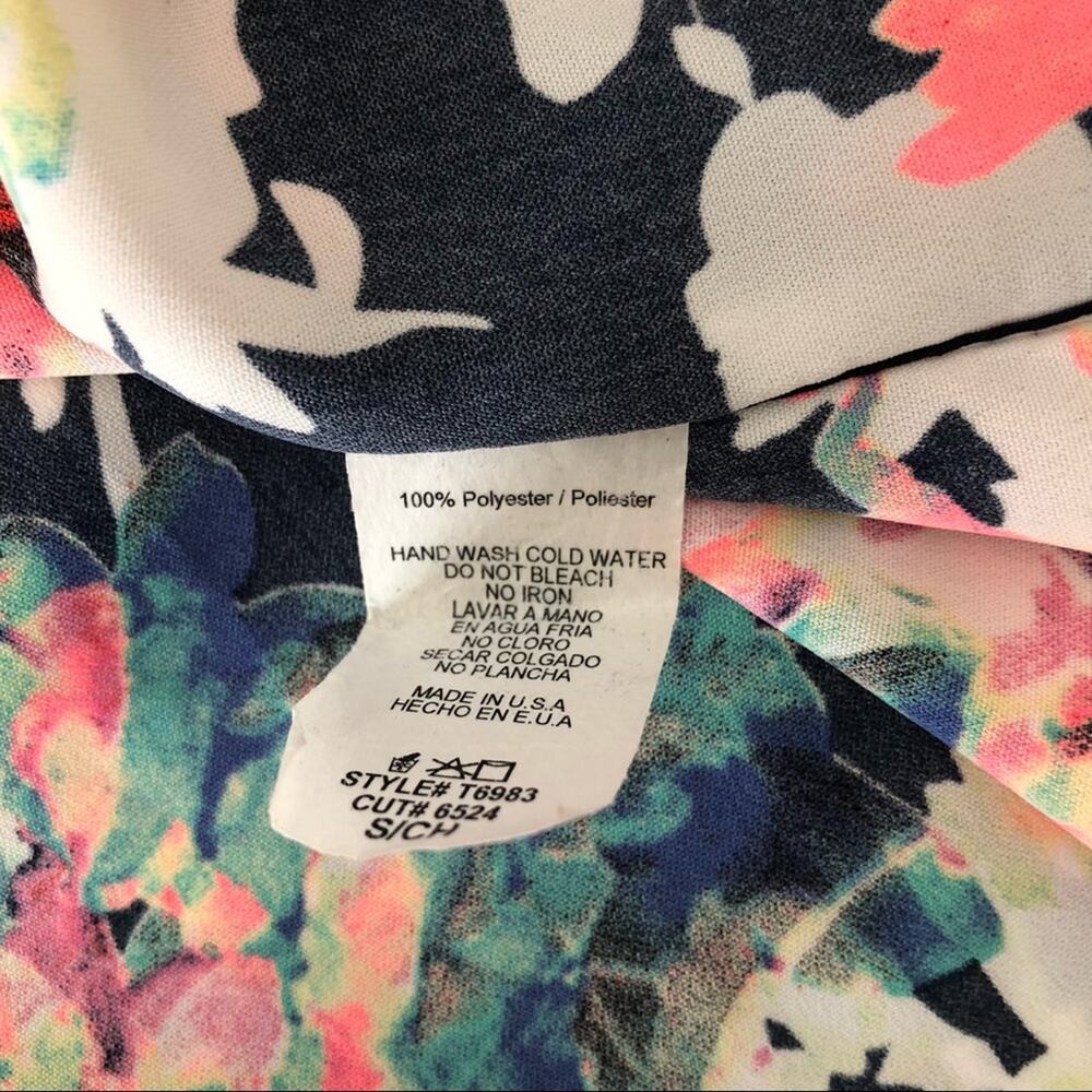 12pm By Mon Ami multicolor floral print open kimono top - Picture 7 of 7